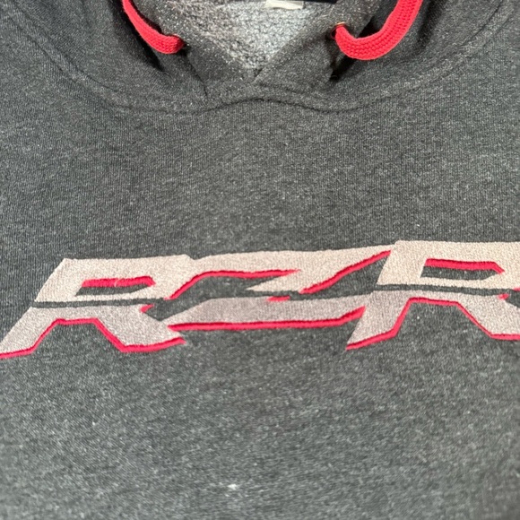 RZR Polaris Charcoal and Crimson Men's Hoodie - Picture 2 of 9